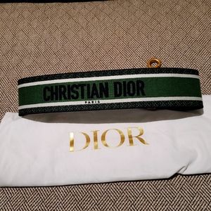 100% Authentic New Christian Dior Canvas Embroidered Shoulder Strap